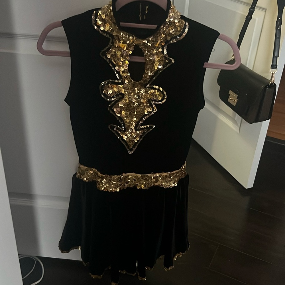 dance costume with built-in leotard
